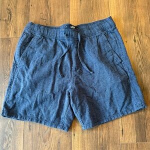 Hollister Navy Blue 100% Cotton Casual Shorts